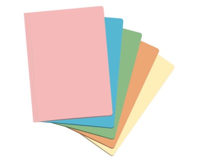 Dohe Pack de 50 Subcarpetas de Cartulina de 180gr A4 - Ranura para Fastener - Resistente y Duradera - Ideal para Organizar Documentos - Colores Surtidos