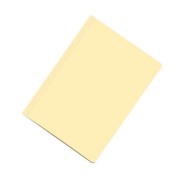 Dohe Pack de 50 Subcarpetas de Cartulina de 180gr - Con Ranura para Fastener - Resistente y Duradera - Ideal para Organizar Documentos - Color Amarillo Claro