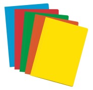 Dohe Pack de 50 Subcarpetas de Cartulina de 180gr - Con Ranura para Fastener - Resistente y Duradera - Ideal para Organizar Documentos - Colores Surtidos
