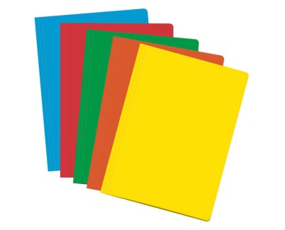 Dohe Pack de 50 Subcarpetas de Cartulina de 180gr - Con Ranura para Fastener - Resistente y Duradera - Ideal para Organizar Documentos - Colores Surtidos
