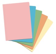 Dohe Pack de 50 Subcarpetas de Cartulina de 180gr - Ranura para Fastener - Resistente y Duradera - Ideal para Organizar Documentos - Colores Surtidos