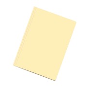 Dohe Pack de 50 Subcarpetas de Cartulina - Tamaño Folio - Ranura para Fastener - Color Amarillo Claro