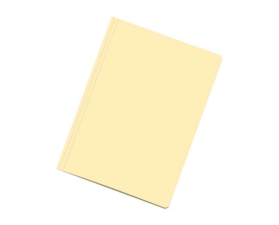 Dohe Pack de 50 Subcarpetas de Cartulina - Tamaño Folio - Ranura para Fastener - Color Amarillo Claro