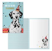 Dohe Pack de 6 Tarjetas de Felicitacion de Cumpleaños - 11.5x17cm - Impresion a Todo Color - Estampaciones con Pelicula de Color - Estampacion en Seco - Papel Offset Blanco de 300gr - Incluye Sobre de Color