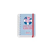 Dohe Pink Panther Sailing Agenda Escolar Espiral Wire?o A6 - Dia Pagina - Papel 80g/m2 - Cubierta de Carton Plastificado - Cierre con Goma Elastica