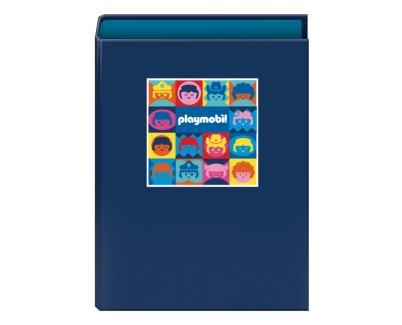Dohe Playmobil Carpeta de 4 Anillas Mixtas de 40mm - Formato Folio - Cubierta en Carton Forrado Plastificado