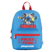 Dohe Playmobil Heroes Mochila Infantil - Tirantes Anchos Reforzados - Amplio Compartimento Principal con Cremallera - Bolsillo Interior y Delantero con Cremallera - Acolchada y Reforzada