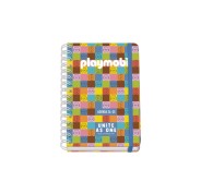 Dohe Playmobil Unite As One Agenda Escolar 25/26 Espiral Wireo A5 - Semana Vista - Papel 80g/m2 - 4 Hojas de Pegatinas - Cubierta de Carton Plastificado - Cierre con Goma Elastica