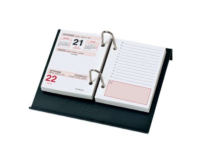 Dohe Portacalendario de Mesa - Para Bloque Bufete - Fabricado en Plastico - Color Negro