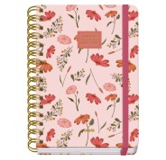 Dohe Premium Belle Agenda Escolar 26/27 - Formato A5 - Dia Pagina - Papel Offset Ahuesado 80g - Cubierta de Carton Plastificado - Espiral Metalica Doble - Goma - 15x21x4cm - Multicolor