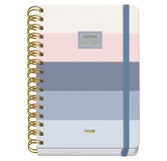 Dohe Premium Donna Agenda Escolar 26/27 - Formato A5 - Dia Pagina - Papel Offset Ahuesado 80g - Cubierta de Carton Plastificado - Espiral Metalica Doble - Goma - 15x21x4cm - Multicolor