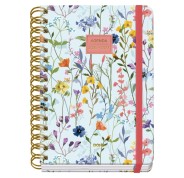 Dohe Premium Eden Agenda Escolar 26/27 - Formato A5 - Dia Pagina - Papel Offset Ahuesado 80g - Cubierta de Carton Plastificado - Espiral Metalica Doble - Goma - 15x21x4cm - Multicolor