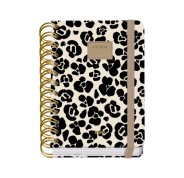 Dohe Premium Wild Agenda Escolar 26/27 - Formato A6 - Dia Pagina - Papel Offset Ahuesado 80g - Cubierta de Carton Plastificado - Espiral Metalica Doble - Goma - 12x17x3cm - Multicolor