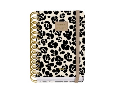 Dohe Premium Wild Agenda Escolar 26/27 - Formato A6 - Dia Pagina - Papel Offset Ahuesado 80g - Cubierta de Carton Plastificado - Espiral Metalica Doble - Goma - 12x17x3cm - Multicolor