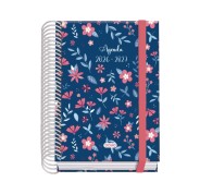 Dohe Prime Lovely Agenda Escolar 26/27 - Formato A6 - Dia Pagina - Papel Offset Ahuesado 70g - Cubierta de Carton Plastificado - Espiral - Goma - 12x17x3cm - Multicolor