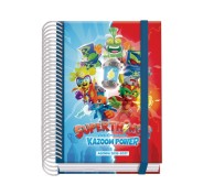 Dohe Prime Superthings Agenda Escolar 26/27 - Formato A6 - Dia Pagina - Papel Offset Ahuesado 70g - Cubierta de Carton Plastificado - Espiral - Goma - 12x17x3cm - Multicolor