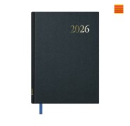 Dohe Segovia Agenda Anual Catalan - Semana Vista - Tamaño 14x20cm - Color Negro