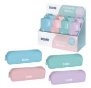Dohe Serenity Expositor con 8 Portatodos Simples de Silicona - Cierre con Cremallera y Tirador de Goma - Colores Surtidos