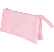 Dohe Serenity Portatodo Triple - Cierre Doble con Cremallera y Tirador de Goma - Color Rosa