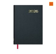 Dohe Sintex Agenda Anual en Catalan - Dia Pagina - Viernes, Sabado y Domingo misma Pagina - Tamaño 14x20cm - Color Negro