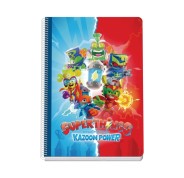 Dohe Superthings Cuaderno de Espiral Metalica - Formato A4 - 100 Hojas Offset de 90g - 5x5mm - Microperforadas - Banda de Color - Tapa Dura Plastificada - 21x31x2cm - Multicolor