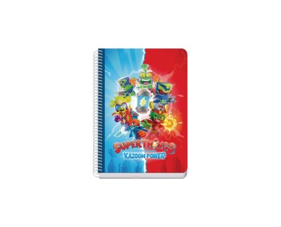 Dohe Superthings Cuaderno de Espiral Metalica - Formato A5 - 100 Hojas Offset de 90g - 5x5mm - Microperforadas - Banda de Color - Tapa Dura Plastificada - 15x21x2cm - Multicolor