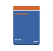 Dohe Talonarios Preimpresos a Dos Tintas en Papel Autocopiativo - 100 Hojas - Cuarto Natural - Duplicado
