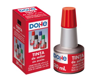 Dohe Tinta para Tampones y Sellos 30ml - Color Rojo