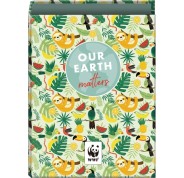 Dohe WWF Tropic Carpeta de 4 Anillas Mixtas de 40mm - Formato Folio - Cubierta en Carton Forrado Plastificado