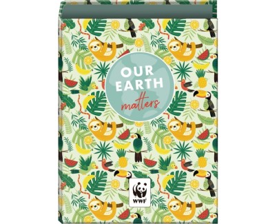 Dohe WWF Tropic Carpeta de 4 Anillas Mixtas de 40mm - Formato Folio - Cubierta en Carton Forrado Plastificado