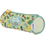 Dohe WWF Tropic Portatodo Simple Redondo - Cierre con Cremallera y Tirador de Goma