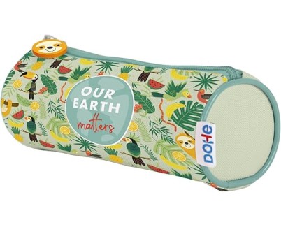 Dohe WWF Tropic Portatodo Simple Redondo - Cierre con Cremallera y Tirador de Goma