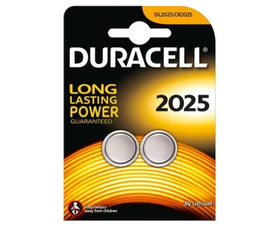 Duracell DL2025B2 Pila de Boton de Litio CR2025 3V (2 unidades)