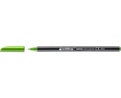 Edding 1200 Rotulador - Punta Redonda - Trazo 1mm - Tinta con Base de Agua - Color Verde Claro