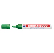 Edding 3300 Rotulador Permanente - Punta Biselada - Trazo entre 1 y 5 mm. - Tinta Casi Inodora - Secado Rapido - Color Verde