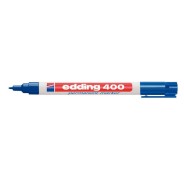 Edding 400 Rotulador Permanente - Punta Redonda - Trazo 1 mm. - Recargable - Secado Rapido - Color Azul