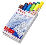 Edding 4500 Pack de 10 Rotuladores Permanentes para Textil - Punta Redonda - Trazo 2-3mm - Olor Neutro - Secado Rapido - Colores Surtidos