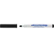 Edding 661 Rotulador para Pizarra Blanca - Punta Redonda - Trazo entre 1 y 2 mm. - Tinta Pigmentada - Borrable en Seco - Color Negro