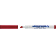 Edding 661 Rotulador para Pizarra Blanca - Punta Redonda - Trazo entre 1 y 2 mm. - Tinta Pigmentada - Borrable en Seco - Color Rojo