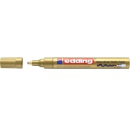 Edding 750 Rotulador Permanente - Punta Redonda - Trazo entre 2 y 4 mm. - Tinta Opaca - Secado Rapido - Color Oro