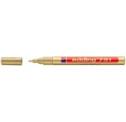 Edding 751 Rotulador Permanente - Punta Redonda - Trazo entre 1 y 2 mm. - Tinta Opaca - Secado Rapido - Color Oro