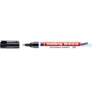 Edding 8404 Rotulador Aeroespacial Permanente - Escribe sobre Metal - Punta Redonda - Trazo 0.75mm - Resistente al Agua, Desgaste y al Roce - Secado Rapido - Color Negro