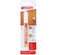 Edding 8900 Rotulador Permanente para Muebles - Punta Redonda 1.5-2mm - Resistente a la Luz - Secado Rapido - Color Roble Claro