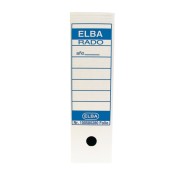 Elba Caja de Archivo Definitivo Folio Prolongado - Resistente y Duradera - Ideal para Organizar Documentos - Diseño Elegante y Funcional - Color Blanco y Azul