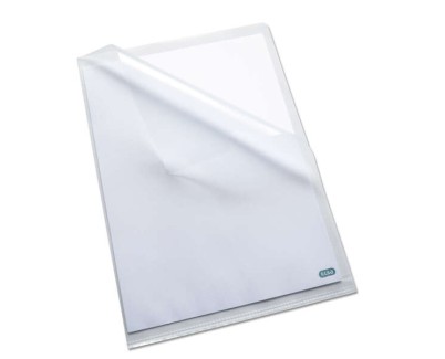 Elba Pack de 10 Dossieres U&ntilde;ero Standard Folio PP 140 ?icras - Resistente y Duradero - Acabado Piel de Naranja Transparente