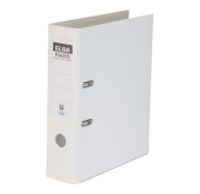 Elba Plast Archivador Tamaño A4 - Ancho 80mm - Con Palanca y Rado - Resistente y Duradero - Fabricado en PVC - Color Blanco