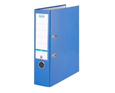 Elba Rado Top Archivador Palanca A4 - Lomo de 80mm - Ollao, Rado y Tarjetero con Etiqueta - Resistente y Duradero - Color Azul