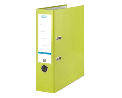 Elba Rado Top Archivador Palanca A4 - Lomo de 80mm - Ollao, Rado y Tarjetero con Etiqueta - Resistente y Duradero - Color Lima