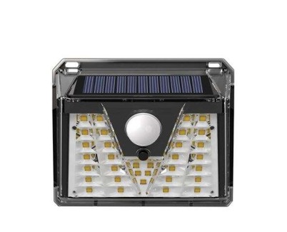 Elbat Aplique Led Solar - 150LM - Luz Fria 6500K - Sensor de Movimiento - Bateria 1200mAh