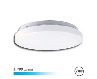 Elbat Aplique Redondo de Techo LED 24W 2400lm - 6500K Luz Fria - Diametro 35cm